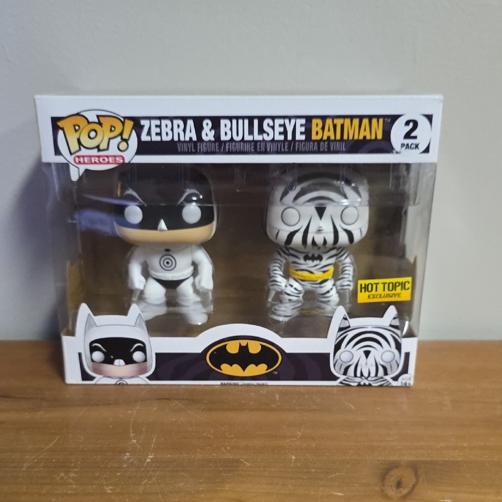 Funko Pop! Heroes Zebra & Bullseye Batman Vinyl Figures